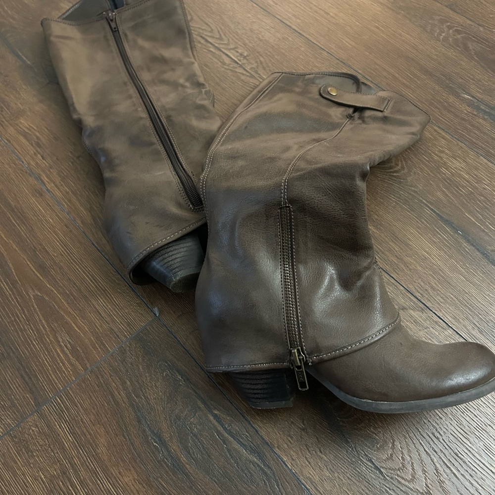 Western knee high boots